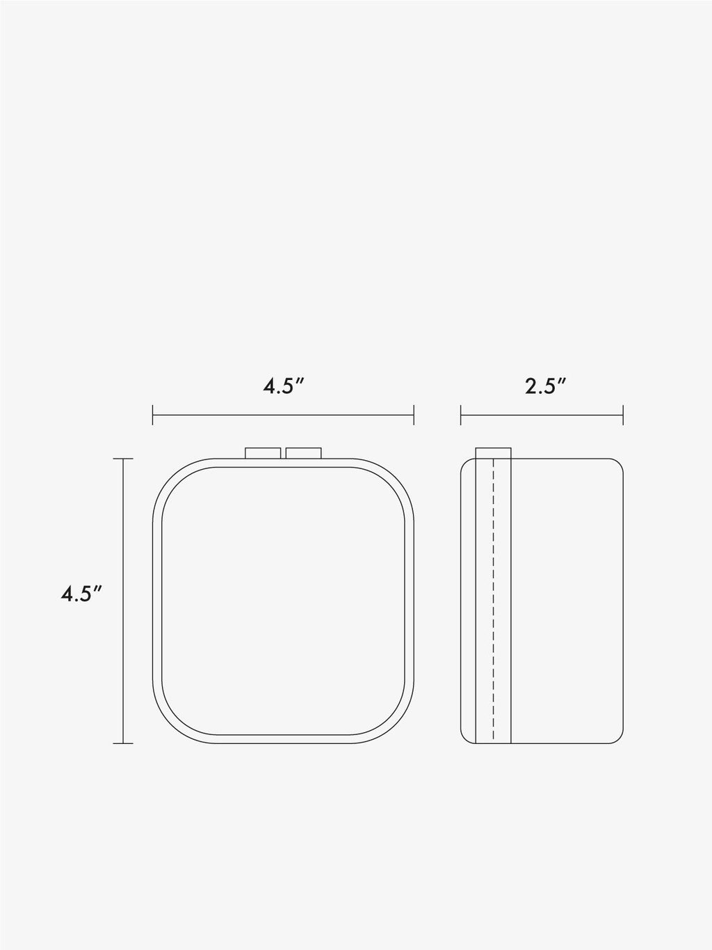 Tiny Clear Cosmetics Case